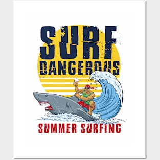 Surf Dangerous Posters and Art